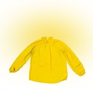 Loft yellow blouse size XSP long sleeve